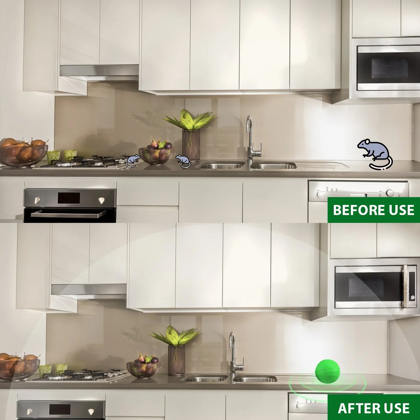 Natural Peppermint Oil Rat Repellent Balls For Home And Garden