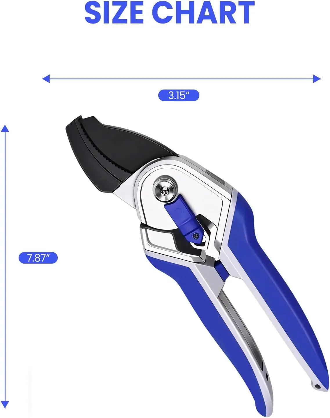 Tacleekii Bypass Pruning Shears With Comfort Grip for Garden Trimming