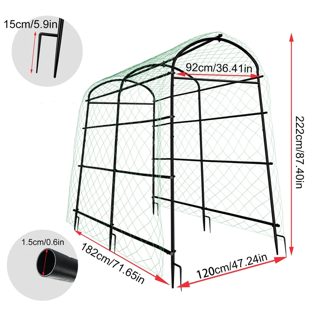 Wisfor U-Shaped Metal Tall Garden Trellis for Climbing Plants