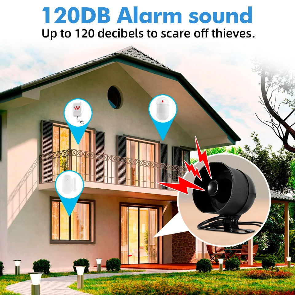 KERUI Smart WiFi Home Security Alarm System With Door Sensors