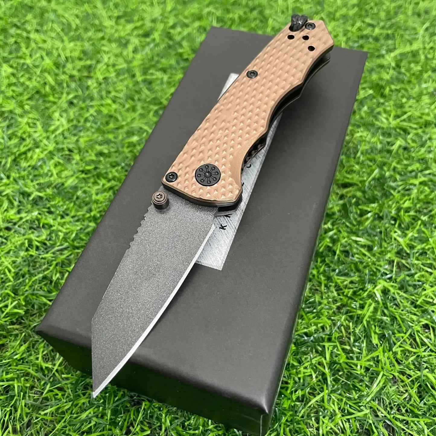 DIY Supplies BM 290 D2 Stainless Folding Knife Nylon Handle