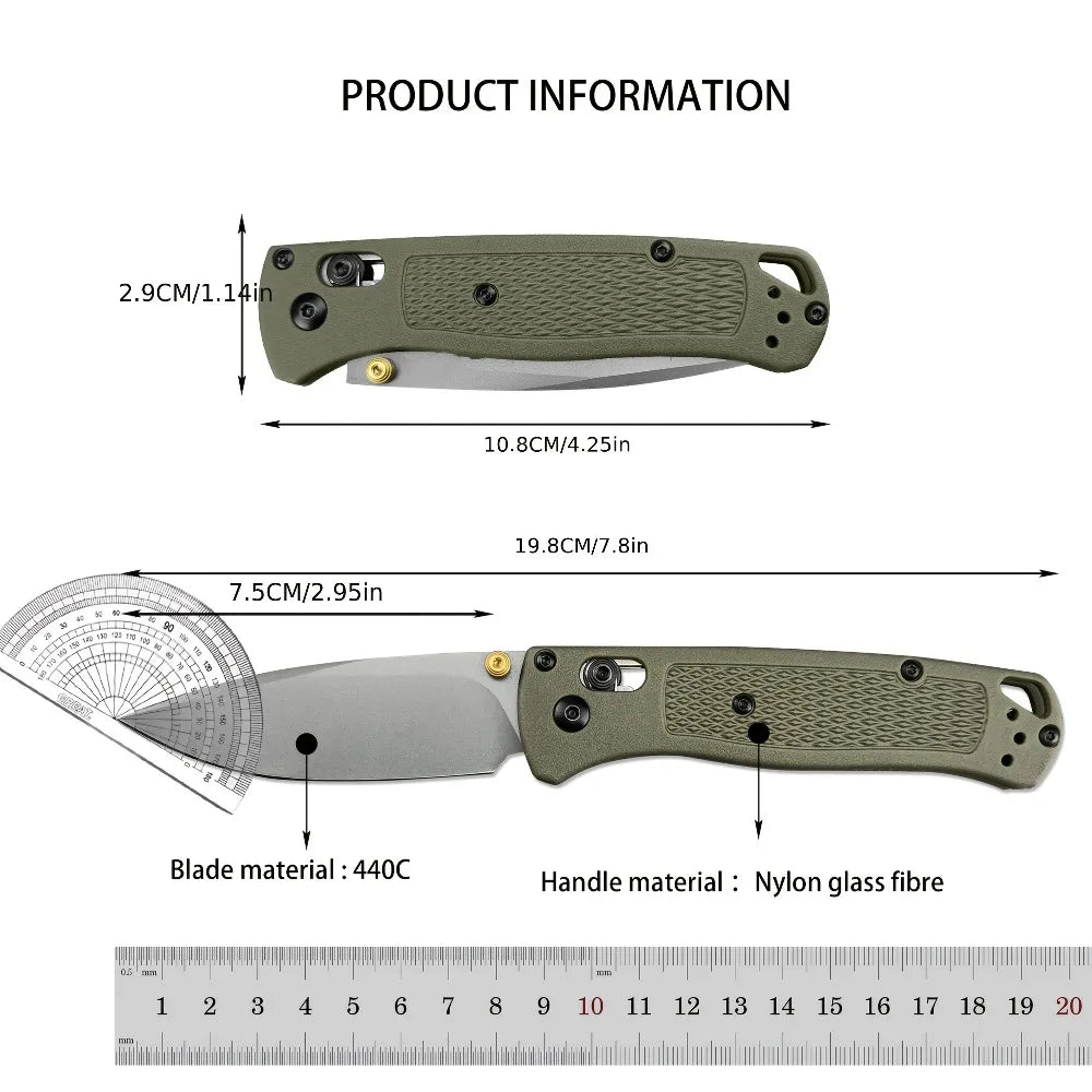 DIY Supplies BM 535 Pocket Knife With 440C Blade Handle