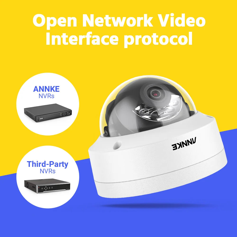 ANNKE 8MP Dual Light PoE Security Camera With Motion Detection