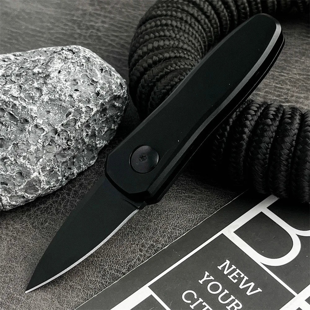 Mini 7500 Folding Knife 8Cr13MoV Blade Aluminum Handle EDC Outdoor