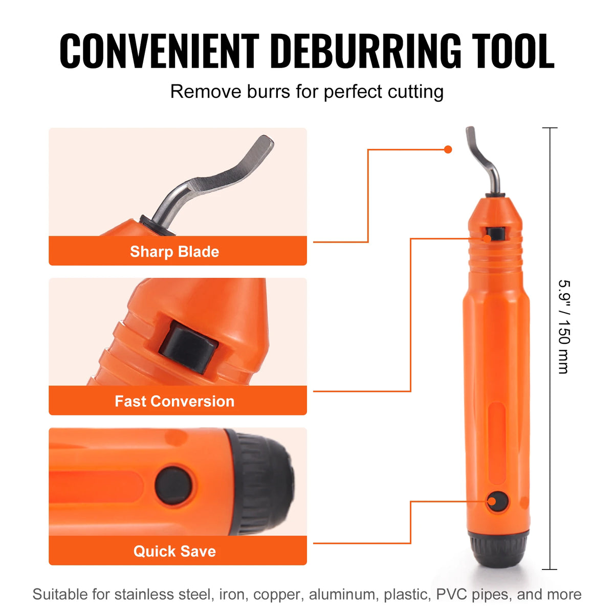VEVOR Tubing Cutter Set Heavy Duty Pipe Cutting And Deburring