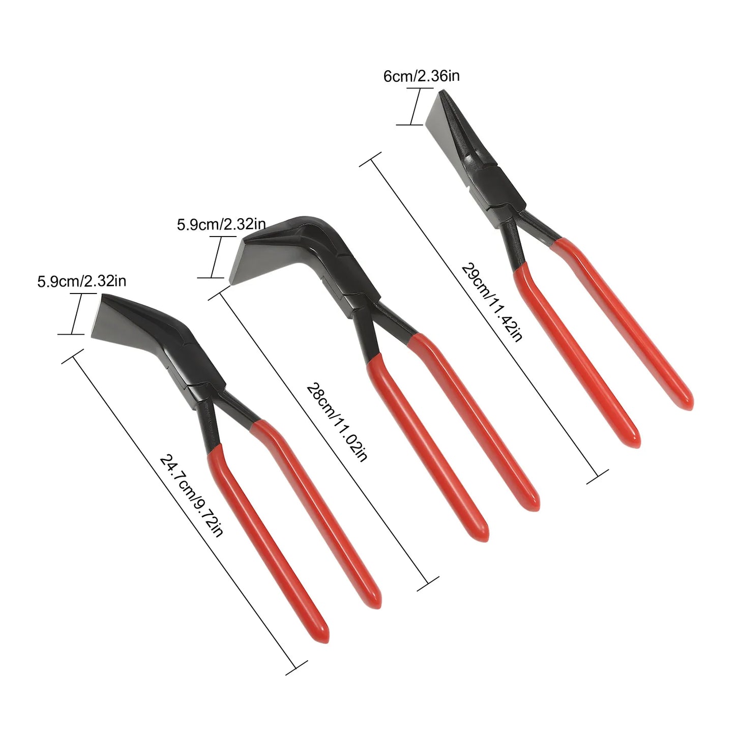 3 Piece Metal Bending Pliers Set For DIY Sheet Metal