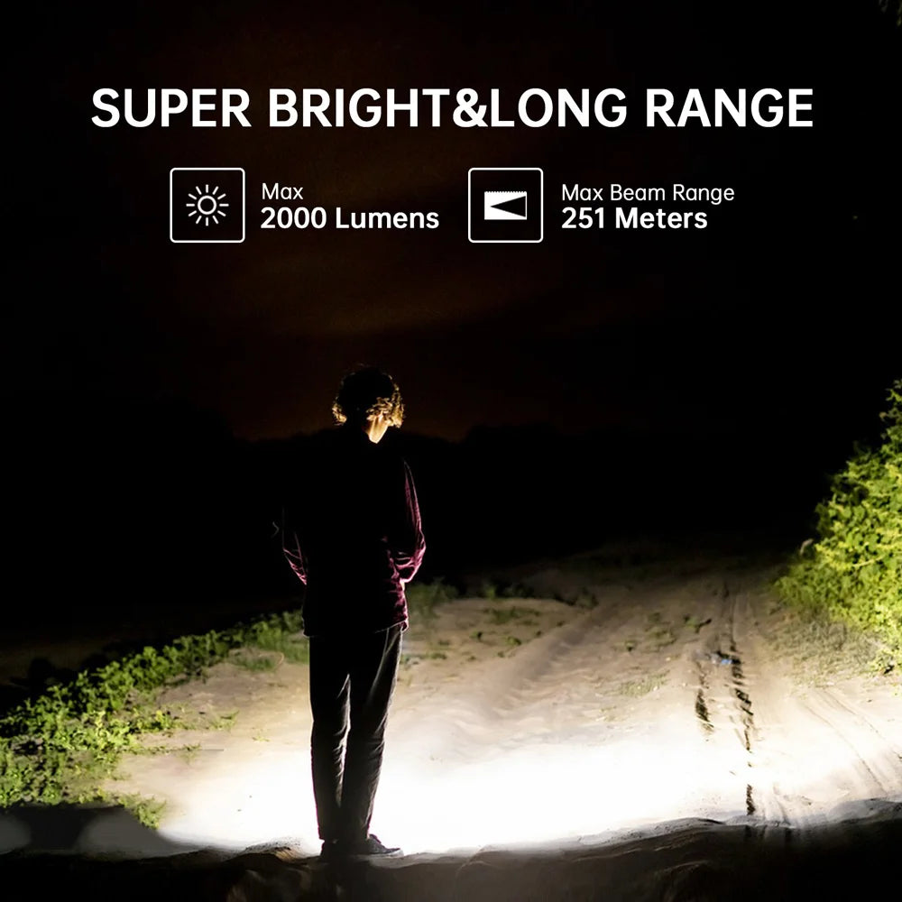Sofirn IF24 RGB LED Flashlight 2000lm Rechargeable IP66 Torch