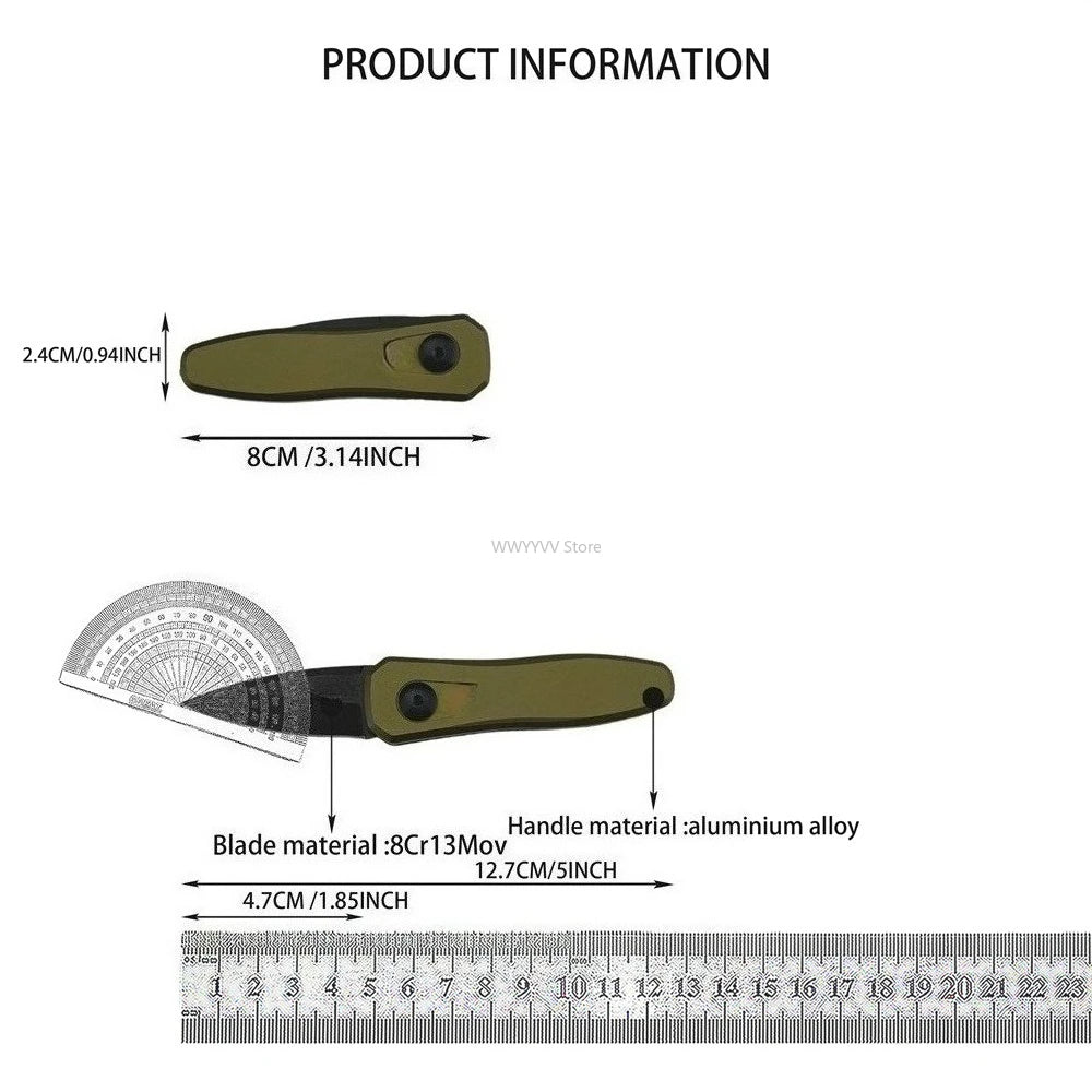 DIY Supplies Mini Outdoor Pocket Folding Knife 8Cr13MoV EDC