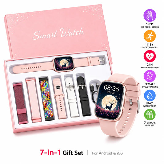 Smart Fitness Watch with Heart Rate Sleep and Cycle Tracking