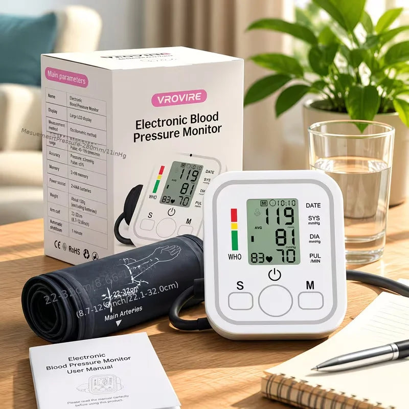 Automatic Digital Blood Pressure Monitor BPM-A7 With Large LCD