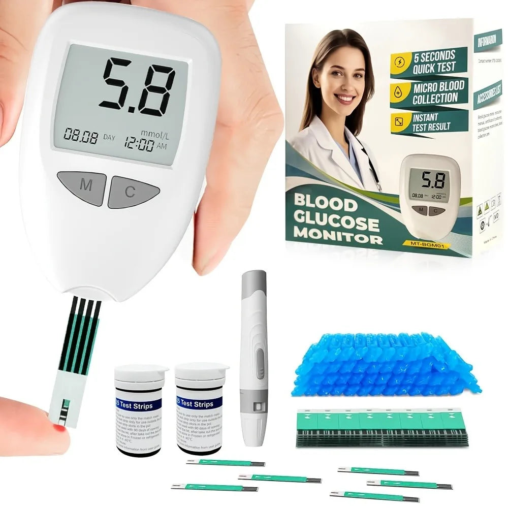 VivaGuard VGM04 Blood Glucose Monitor Kit for Diabetes Testing