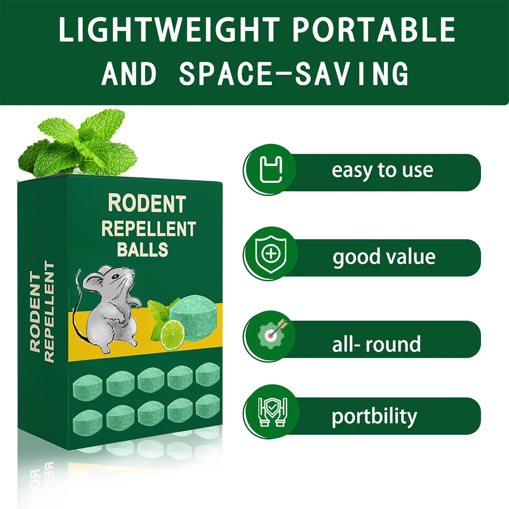 Natural Rodent Repellent Peppermint Lemon For Mice Squirrels Rats Spiders