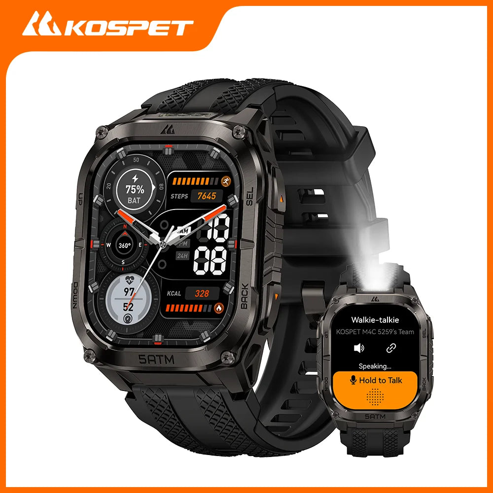 Kospe Tank M4C Advanced GPS Smartwatch For Men Health Tracking