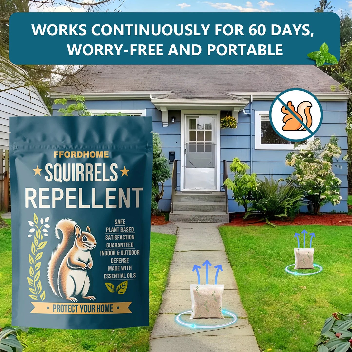 Effective Mint Squirrel Repellent Chipmunk Deterrent Outdoor Garden