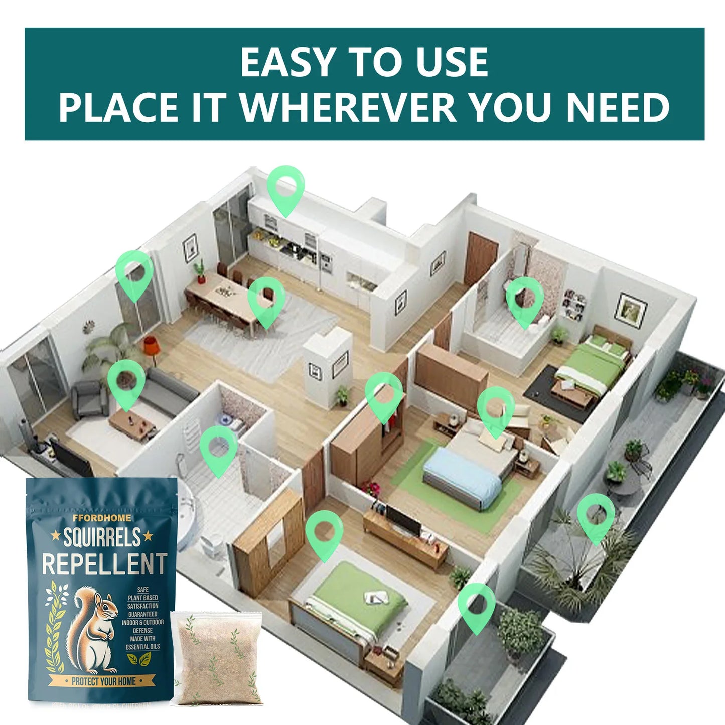 Effective Mint Squirrel Repellent Chipmunk Deterrent Outdoor Garden