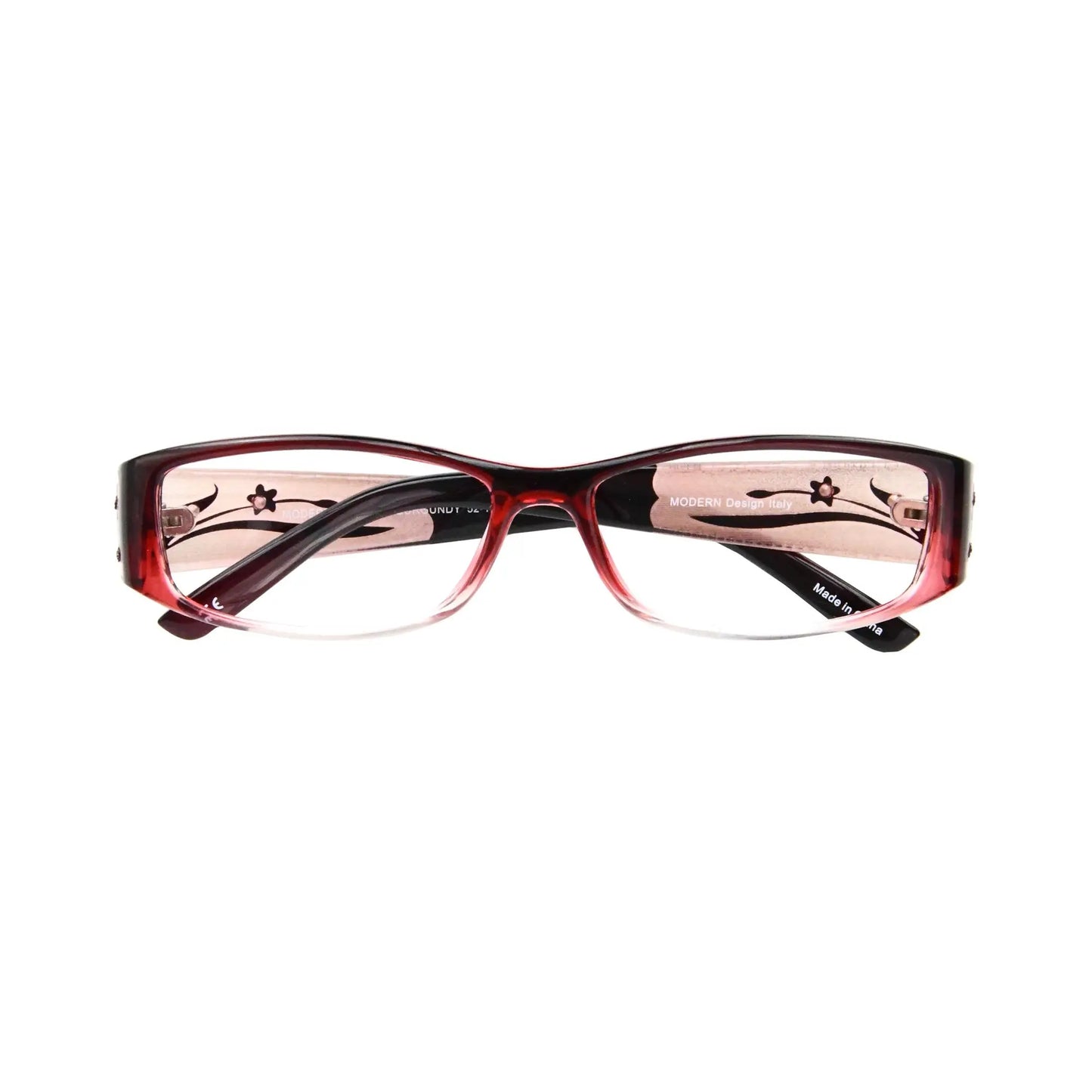 EYEBOGO Kaylee Burgundy Reading Glasses Women Diopter 1.00 To 6.00