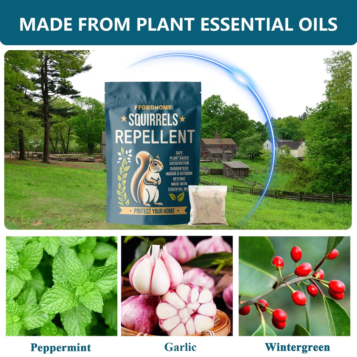 Effective Mint Squirrel Repellent Chipmunk Deterrent Outdoor Garden