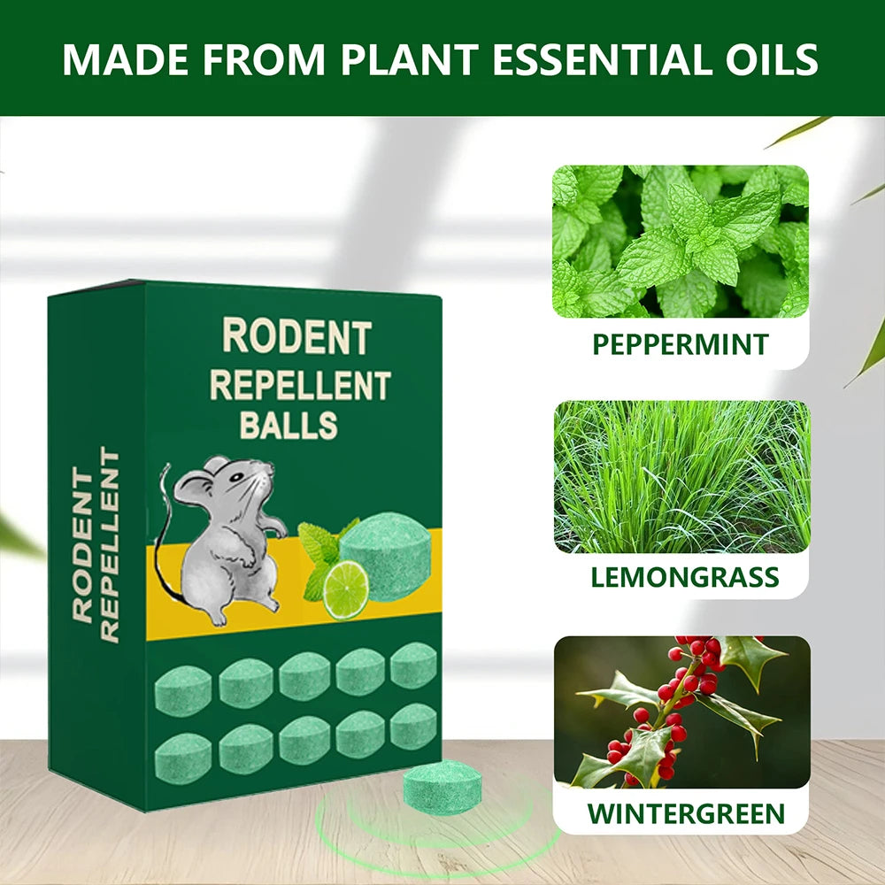 Natural Rodent Repellent Peppermint Lemon For Mice Squirrels Rats Spiders