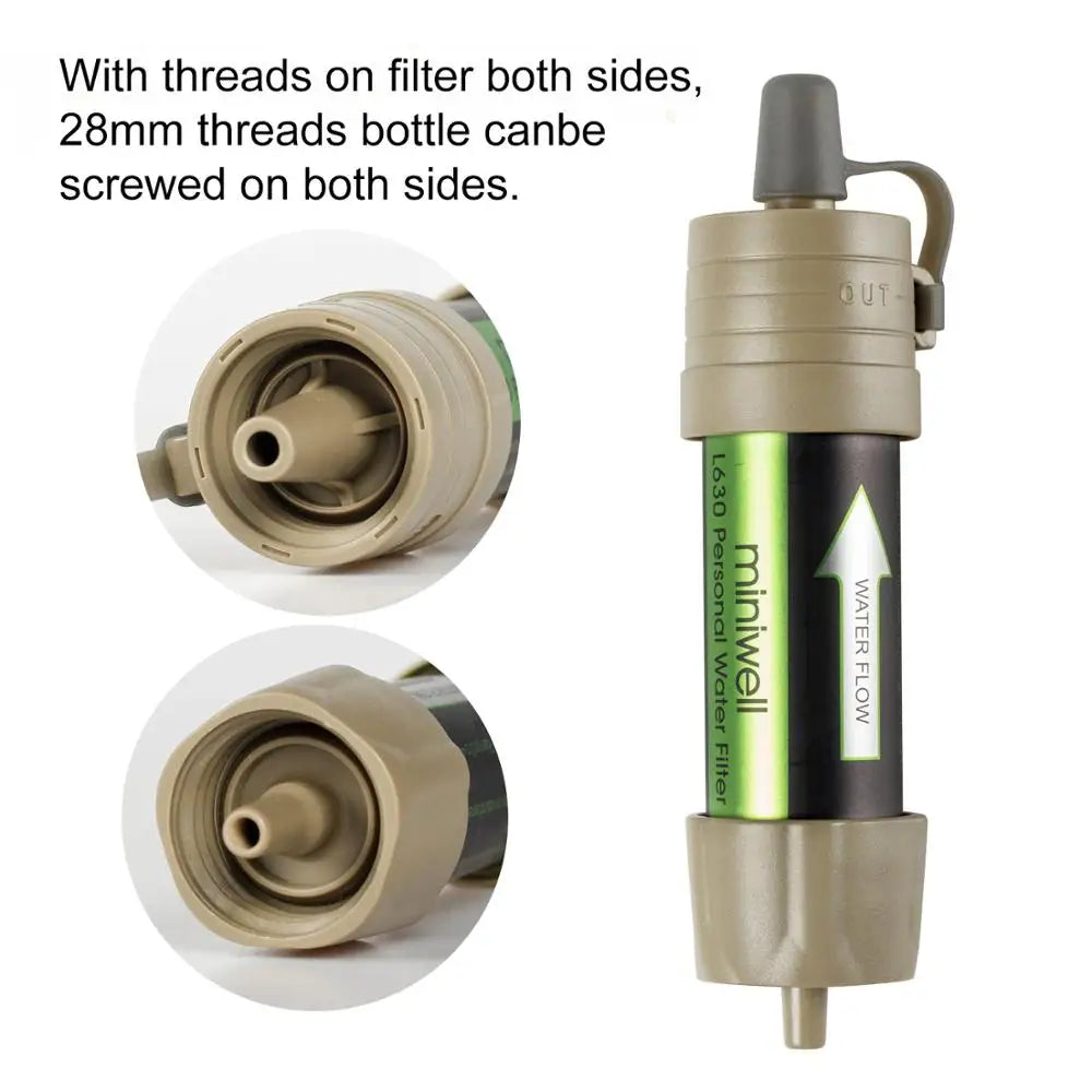 L630 Personal Camping Water Filter Straw For Survival Supplies