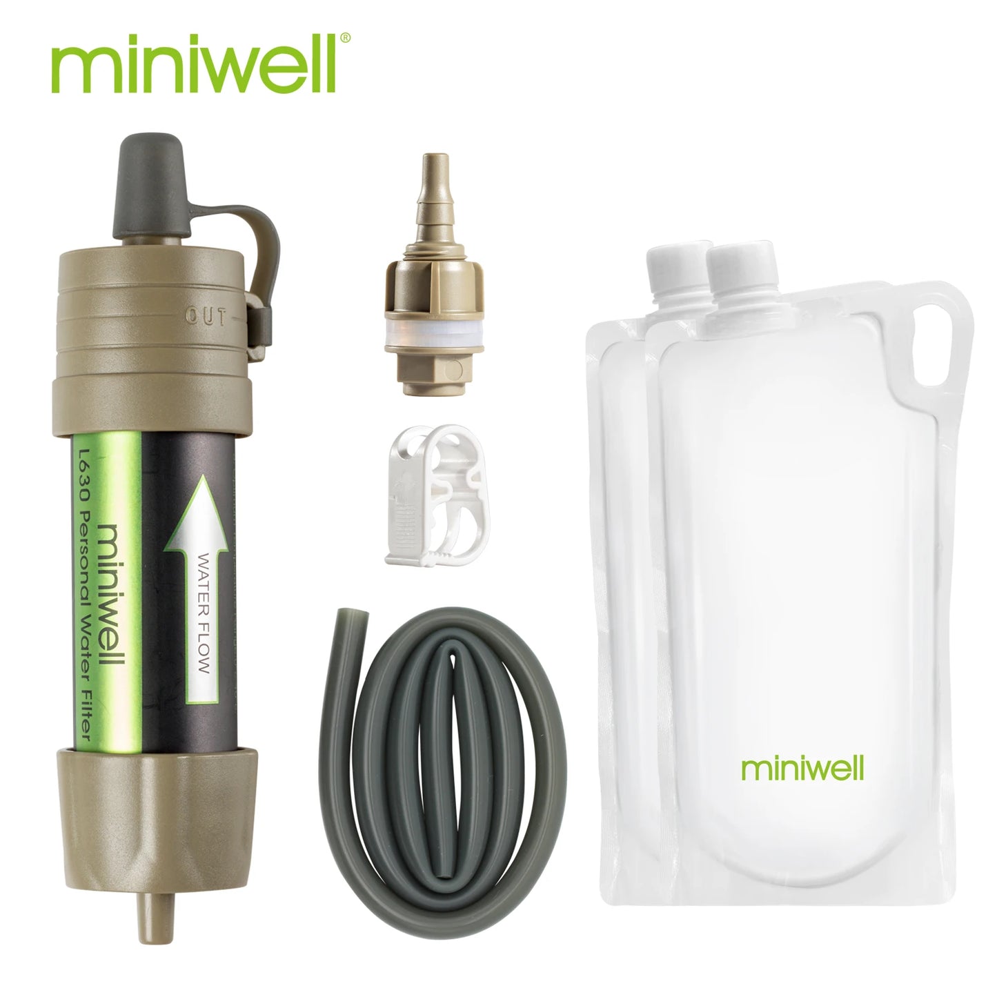 L630 Personal Camping Water Filter Straw For Survival Supplies