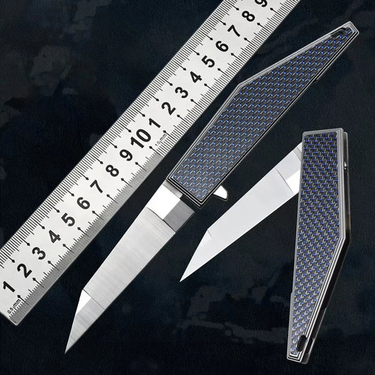 LUOKESI M390 Steel Pocket Knife With Carbon Fiber Handle EDC
