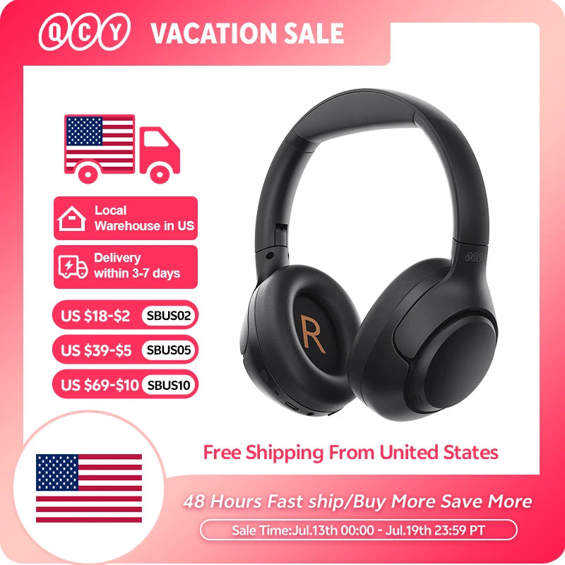 QC H3 ANC Wireless Headphones Bluetooth Five Point Four HiRes Audio Over Ear