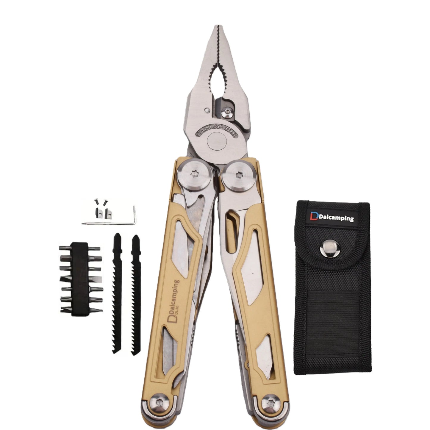 Daicamping DL30 Multifunctional Folding Knife and Multi Tool Plier