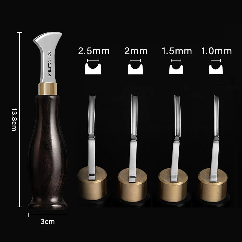 Professional WUTA Leather Edge Creaser And Beveling Tool