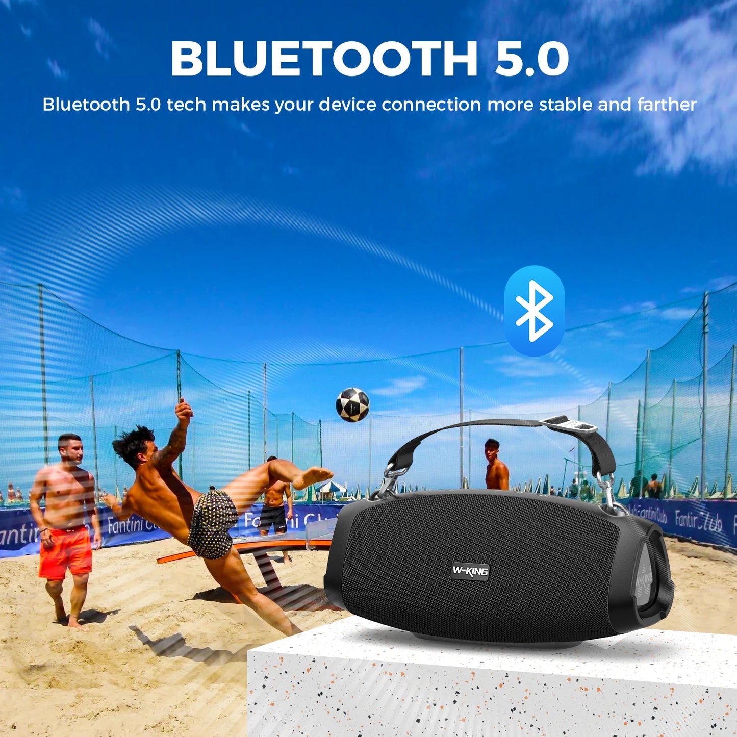 W King X10 Portable Bluetooth Speaker 70W Waterproof Outdoor Boombox