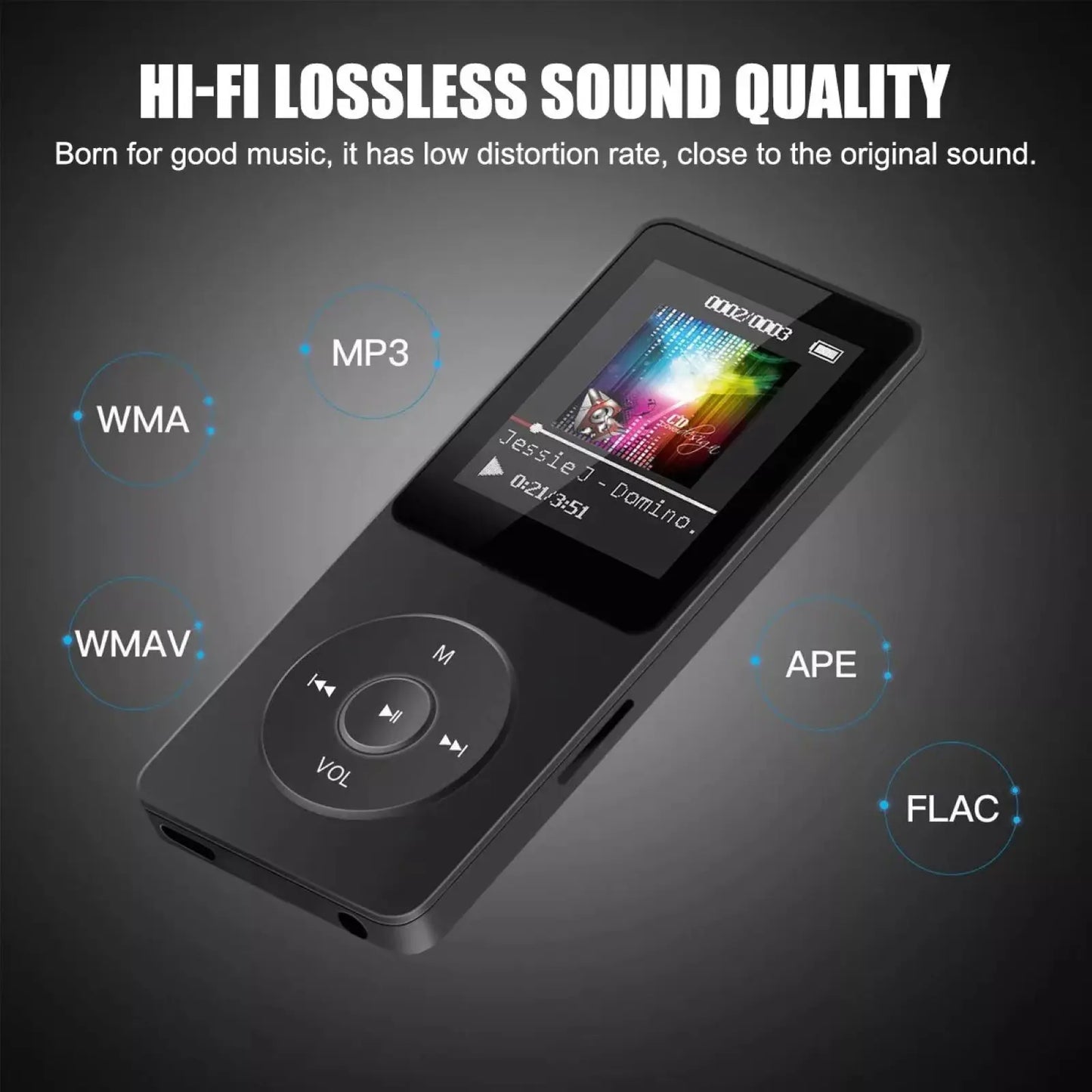 Mini Portable MP3 Player With Bluetooth 5.0 And FM Radio