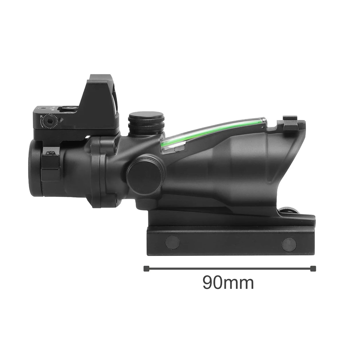 Nabila Adjustable Tactical Rifle Scope With Red Dot Sight