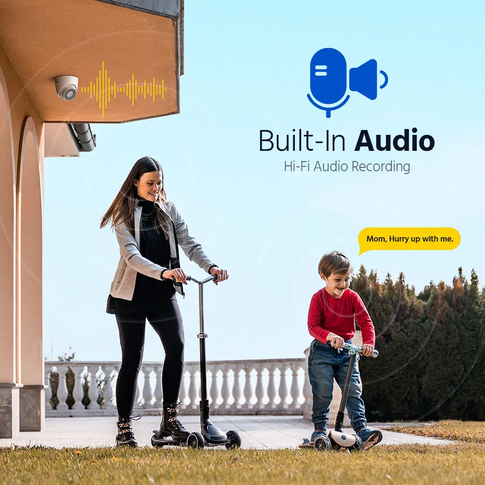 ANNKE PoE Security Camera with AI Human Detection for Home