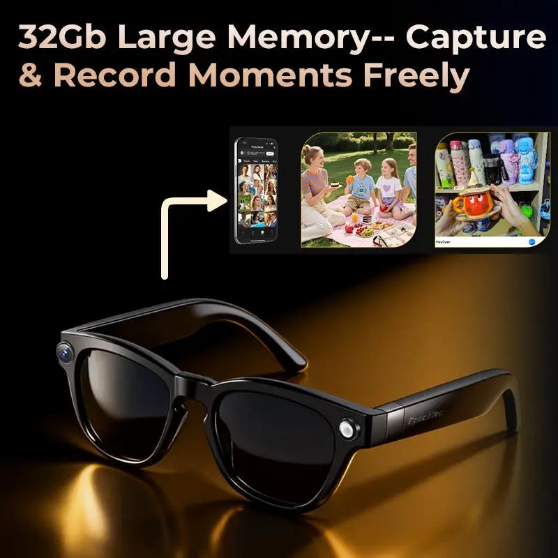 Smart Glasses Real-Time Translation AI Chat Assistant With 8MP Camera
