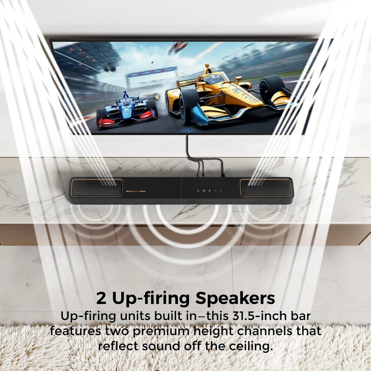 ULTIMEA 460W 5.1.2ch Sound Bar With Dolby Atmos App Control