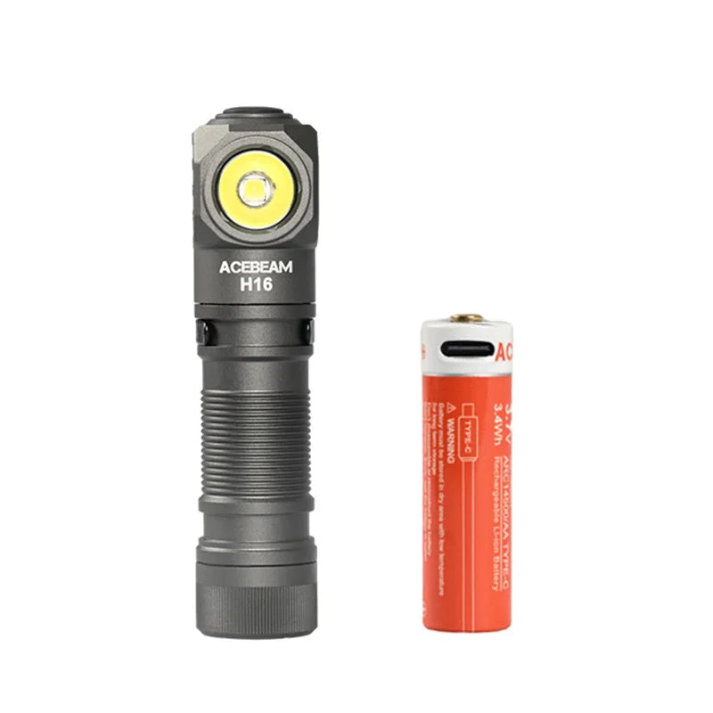 ACEBEAM H16 Lightweight Headlamp 1000 Lumens Right Angle Flashlight