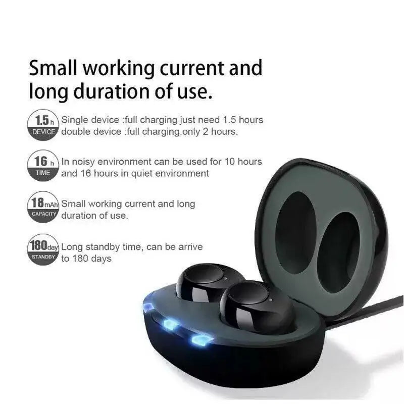 JINGHAO Hearing Aid Digital In Ear Enhancer Sound Amplifier Rechargeable