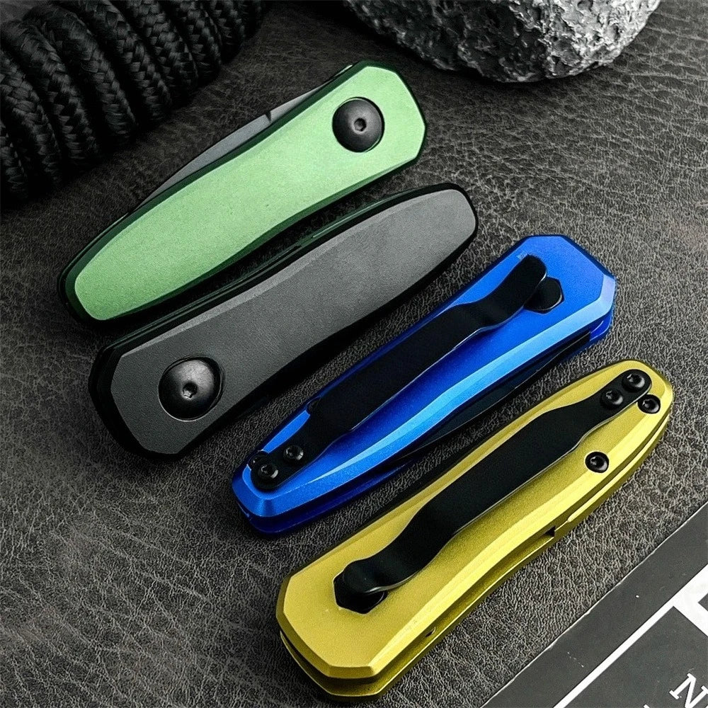 Mini 7500 Folding Knife 8Cr13MoV Blade Aluminum Handle EDC Outdoor