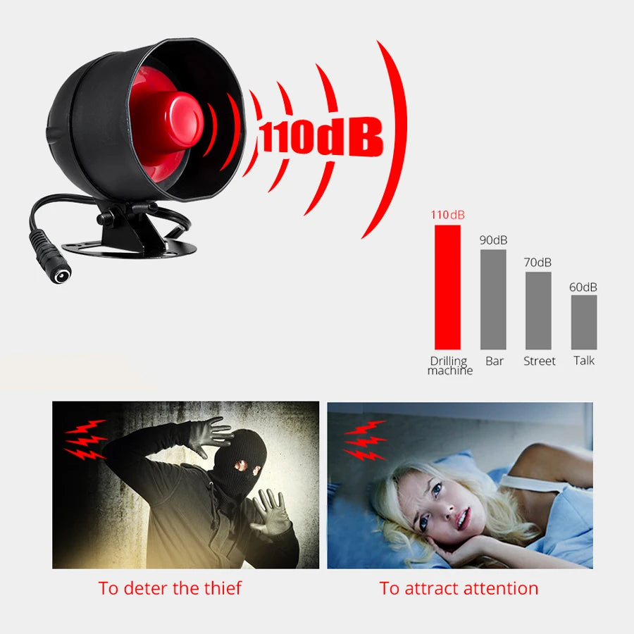 KERUI Wireless Security Alarm Kit With Door And Motion Sensors