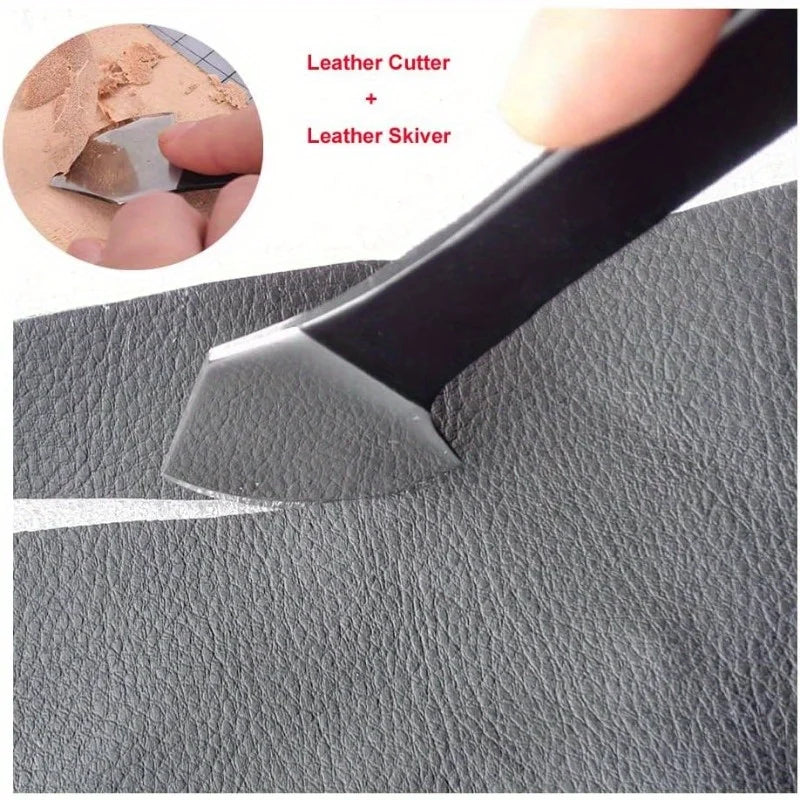 Leather Cutting Knife Tool For Leather Craft Skiving Sharp Handle