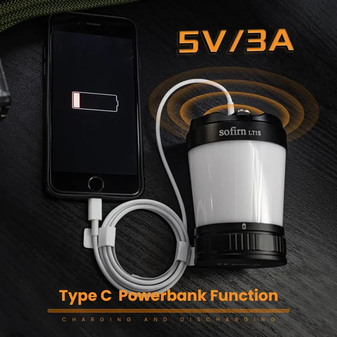 Sofirn LT1S Camping Lantern USB C Rechargeable Emergency Light