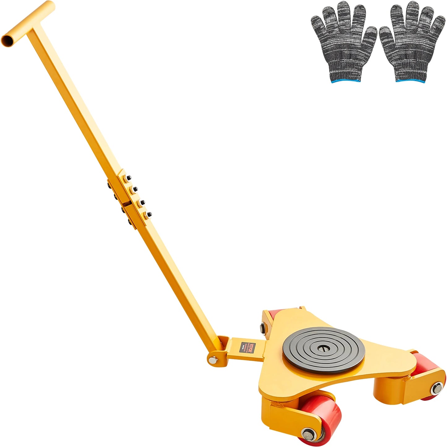 Skate Dolly Industrial Heavy Duty Mover With Handle 360 Degree Swivel Wheels