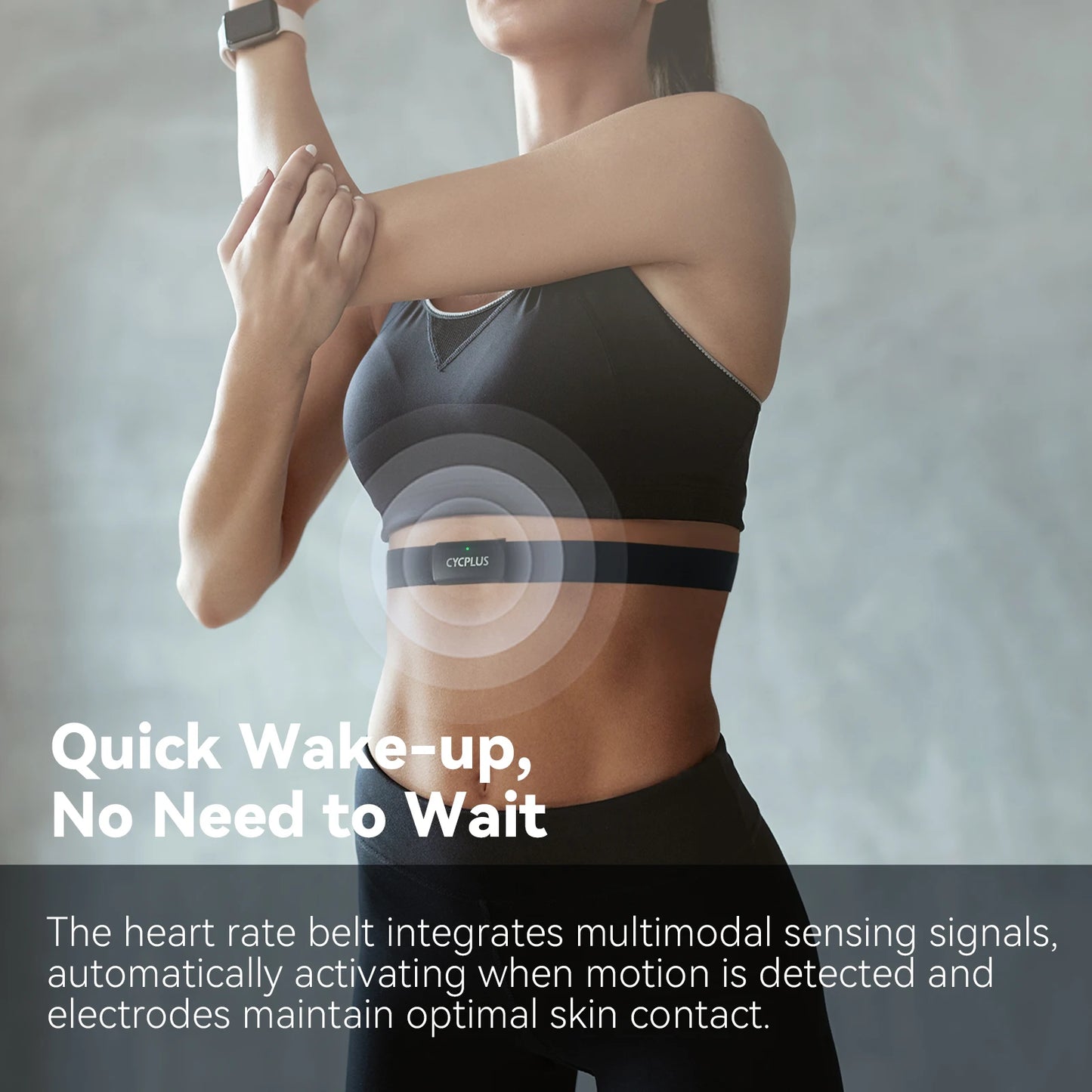 CYCPLUS H2 Heart Rate Monitor Chest Strap Battery BLE ANT