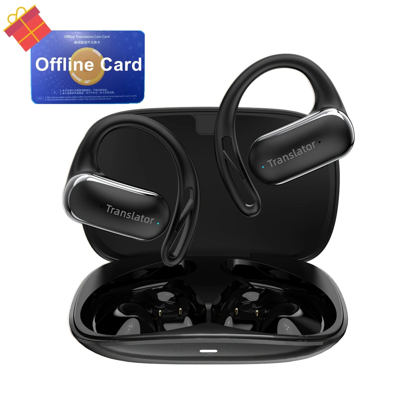 Wooask OWS Translator Earbuds Real Time Translation Offline Packs