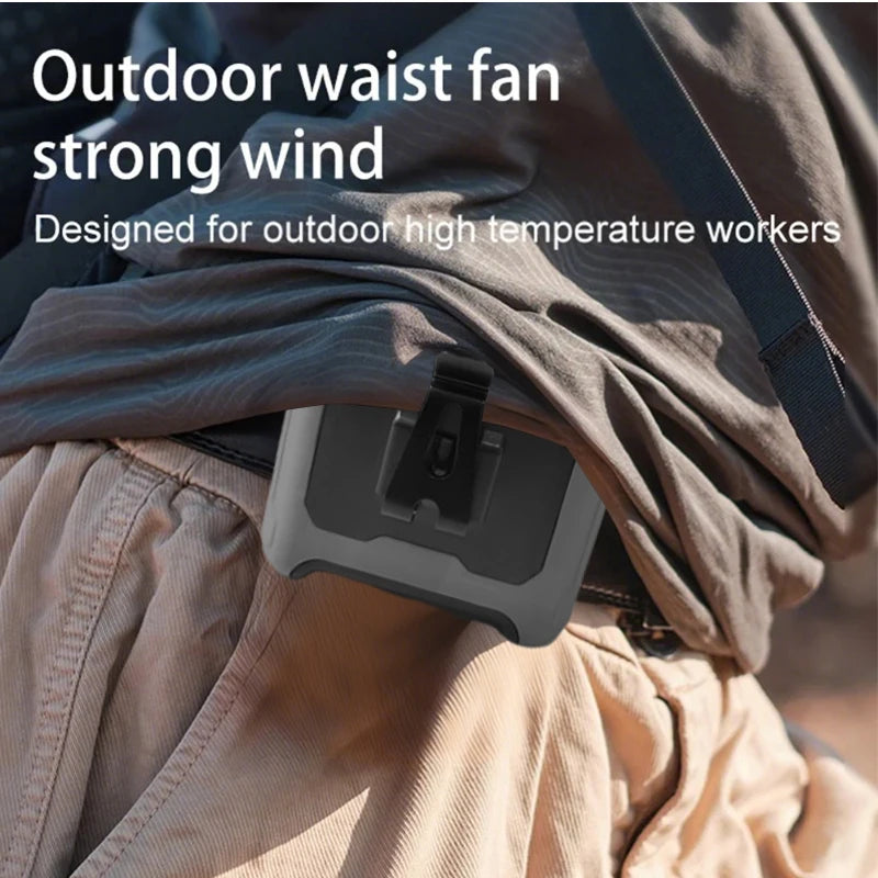 Portable Neck Fan With 10000mAh Battery, Hands-Free Clip, Flashlight