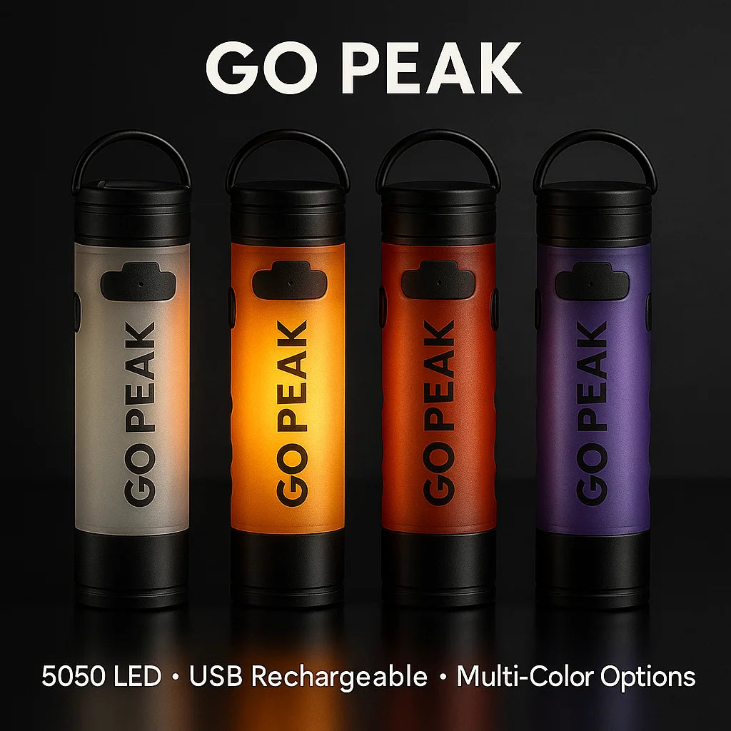 Gopeak USB Rechargeable LED Pocket Flashlight Clip Hat Light
