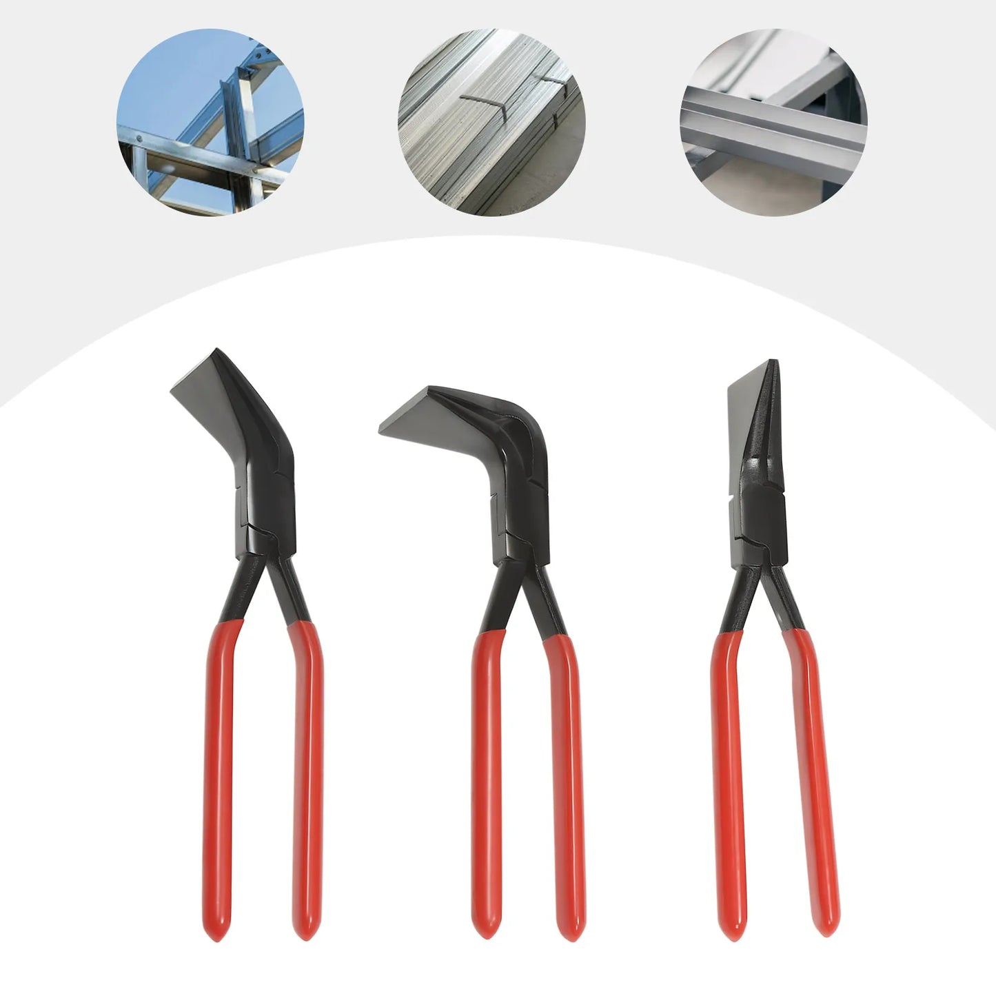 3 Piece Metal Bending Pliers Set For DIY Sheet Metal
