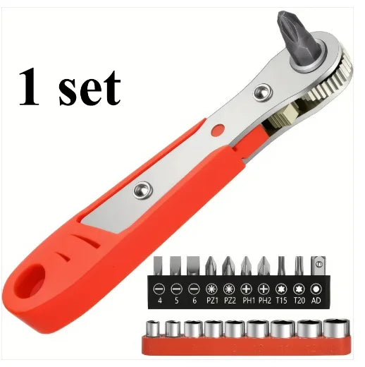 Mini Ratcheting T25 Pocket Tool Screwdriver 90 Degree Offset Kit