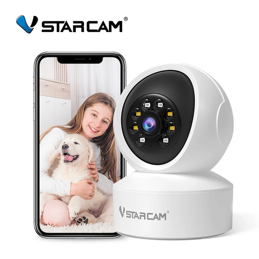 Vstarcam Indoor Security Camera 360 Coverage Night Vision 2-Way Audio