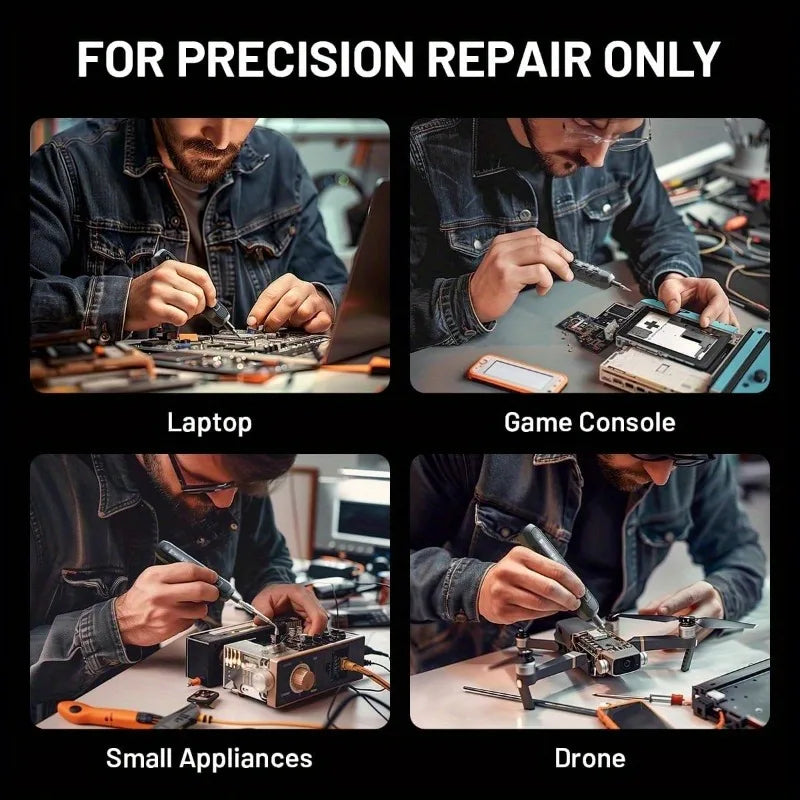 JAKEMY Cordless Electric Precision Screwdriver Set With Magnetic Bits