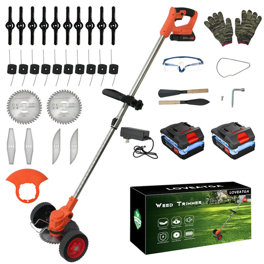 Cordless 3-in-1 Lawn Mower, Grass Trimmer, Edger and Brush Cutter